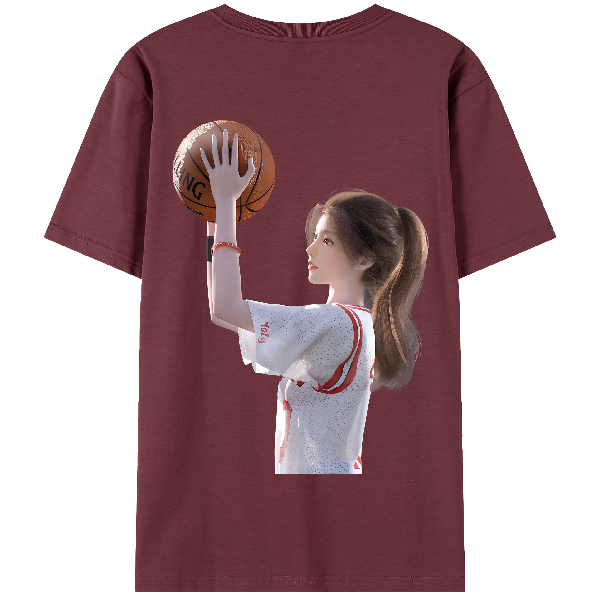 SLAM DUNK／スラムダンク 綿100％半袖Tシャツ（背面プリント）